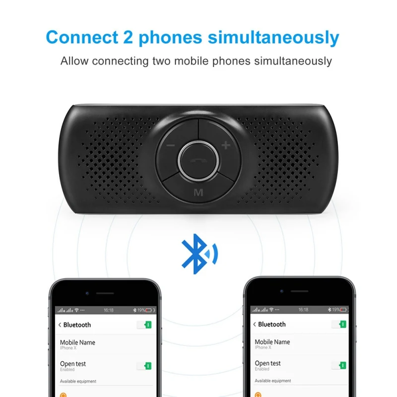Многофункциональный Bluetooth динамик телефон Bluetooth T826 4,2 EDR Поддержка динамика автомобиля громкой связи комплект MP3-плеер адаптер