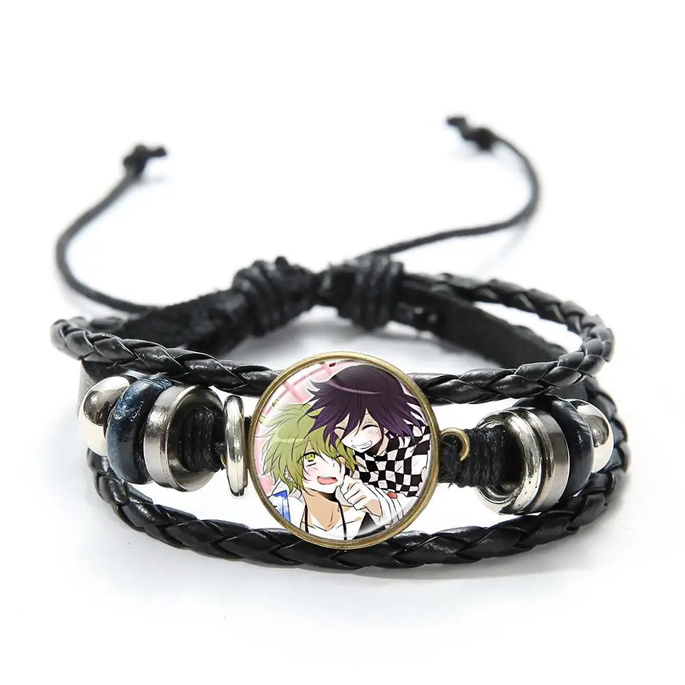 SIAN Cool Game рисунок Собранный тканый кожаный браслет Dangan Ronpa Danganronpa V3 Akamatsu Kaede