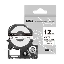 1 шт. Kingroad SS12KW LC-4WBN совместимый Epson LabelWorks LK Лента Стандартная 12 мм для Epson принтер этикеток LW-300 LW-400 SR530C