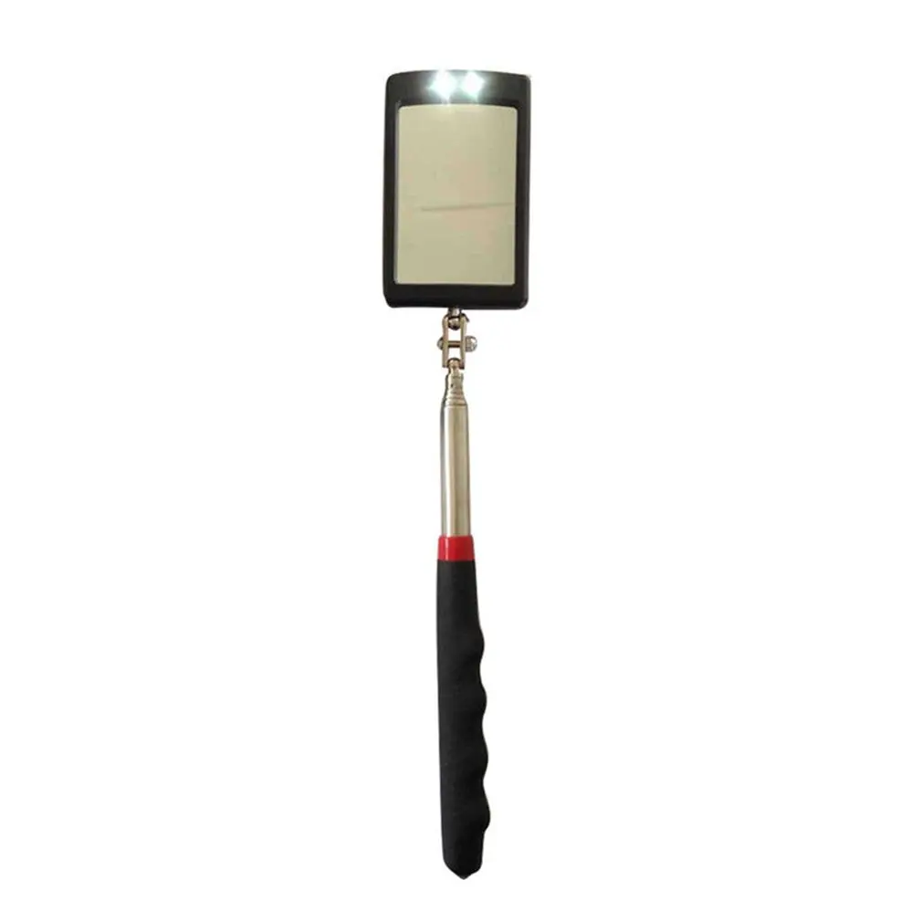 Extend rotated 360 degrees Pro Lighted Inspection Mirror LED telescopic