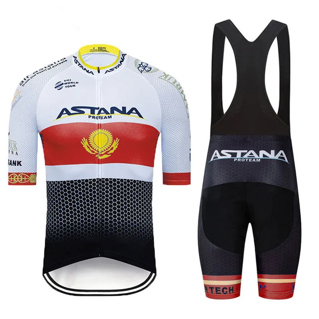 Одежда для велоспорта Go Pro ASTANA, Мужская одежда для велоспорта Ropa, летняя спортивная одежда для велоспорта, гелевая подкладка, велосипедные шорты для триатлона, облегающий костюм - Цвет: A 1