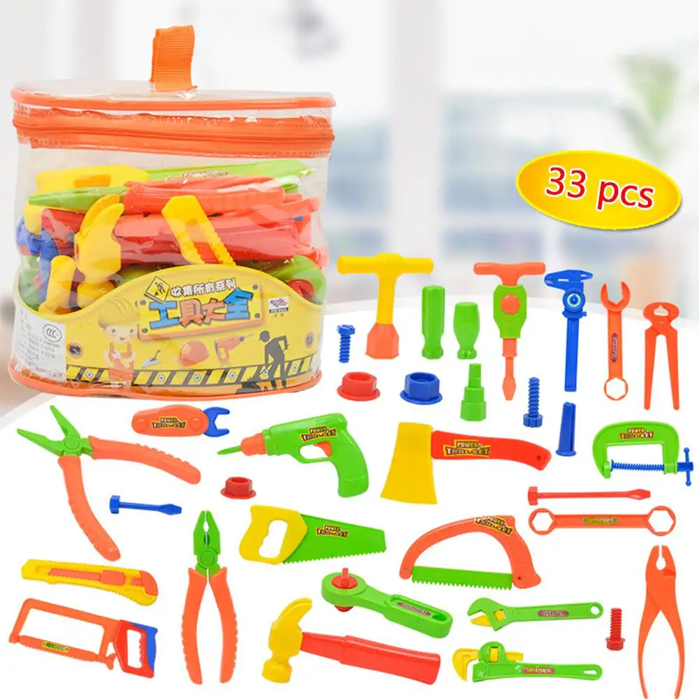 33pcs/set Children Simulation Repair Kit Child Toy Set Electric Tool | Игрушки и хобби