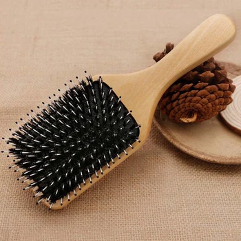 

Anti-static Wood Hairbrush Health Paddle Cushion Massage Comb Air Sac Brushes for Hair Decorative Caring Accessories