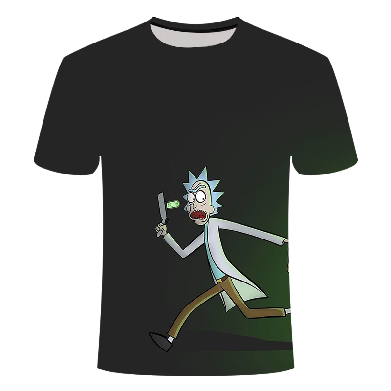 2019 novos Rick and Morty homens e mulheres de personalidade 3D impress�o T-shirt da forma legal confort�vel-manga curta criati 2019 novos Rick and Morty homens e mulheres de personalidade 3D impress�o T-shirt da forma legal confort�vel-manga curta criati