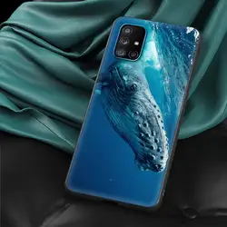 Ocean Whale Shark Swim Art Phone Case - TPU Silicone Cover for Samsung A52 4G (A1)
