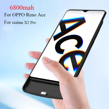 

6800mAh Power Bank Battery Charger Case For OPPO Reno Ace External Backup Charging Cover For realme X2 Pro Battery Case