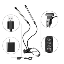 Стиль Двухтрубная Лента Клип завод лампа светодиодный полный спектр Растениеводство 20 Вт напрямую от производителя