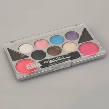 

New Professional Woman Makeup RIHAO 6 Color Eyeshadow Palette With 2 Color Eye Powder And 2 Color Blush Combination In One Set