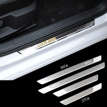 

Car-styling Stainless Steel Car Door Sill Scuff Plate Trim Fit for Volkswagen VW Golf 7 MK7 2013-2019 car Accessories