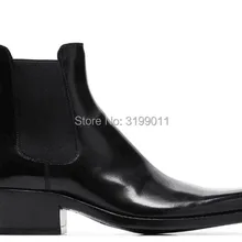 FR. LANCELOT/ мужские ботинки с металлическим носком; мужские ботинки «Челси»; модные стильные мужские ботинки на среднем каблуке; мужские черные ботинки с металлическим носком; botas; мужская обувь