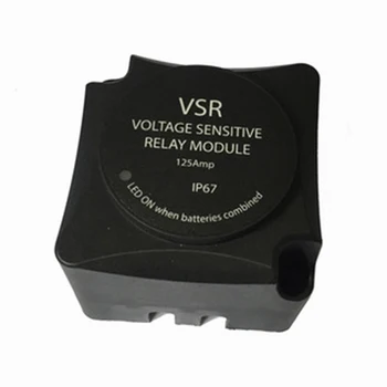 

Voltage Sensitive Relay 125A Dual Battery Isolator Car Accessories car battery relay Black