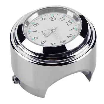 

Universal Motorcycle Quartz Clock Waterproof Chrome Handlebar Mount Watch Aluminum Luminous Clock For Scooter Motor Bike ATV