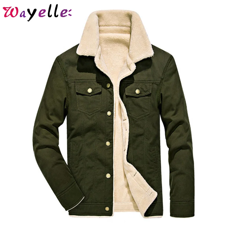 

Winter Warm Bomber Jacket Men 2019 Air Force Pilot MA1 Jacket Mens Fur Collar Army Jacket Tactical Mens Fleece Jacket Coat 4XL