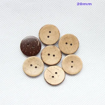 

(200pcs) 20mm Personalized plain shell coconut buttons bulk supplies with your own shop name or message 0.8"-CO1041C