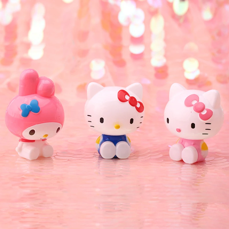 Фигурка Hello Kitty 8 см игрушки Sanrio KT Cat MY Melody фигурная модель коллекционные фигурка