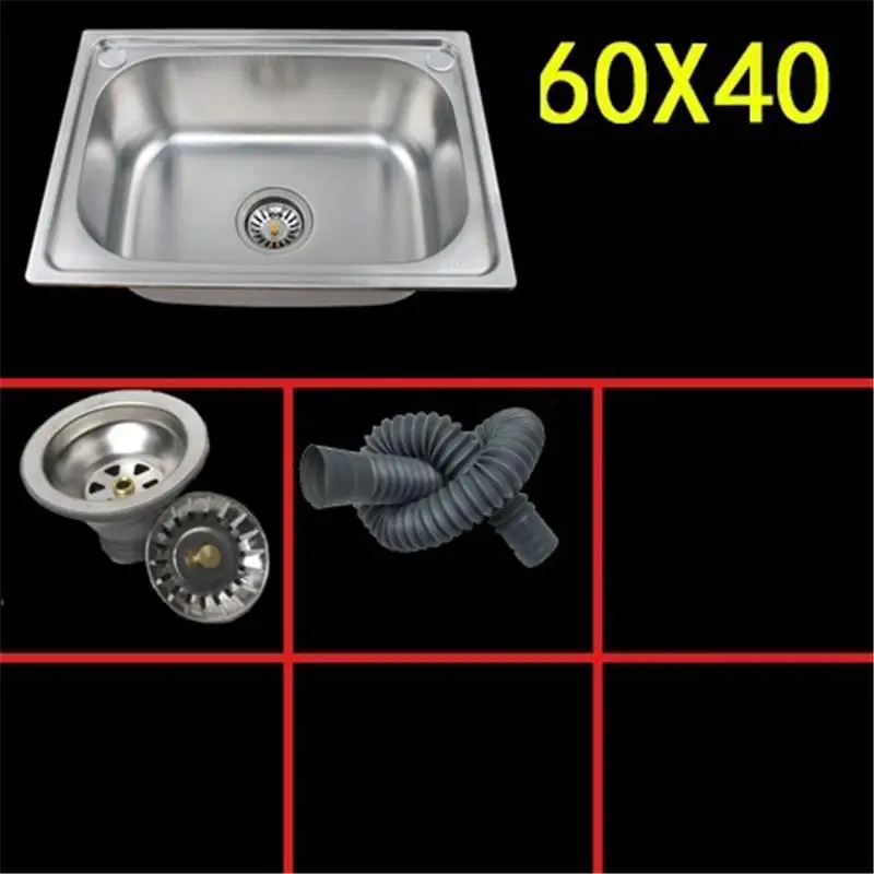 Version C Inoxidable Inox Lavello Gootsteen Evier De Cuisine Zlewozmywak кухня Куба Pia Cozinha Fregadero Lavabo мойка для овощей - Цвет: Version C
