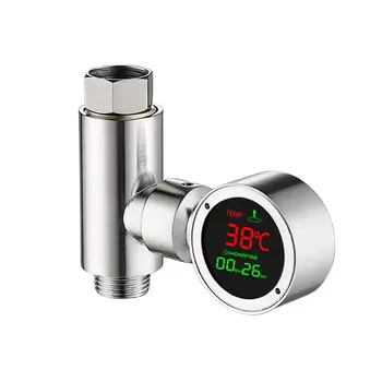 

Rotating LED Digital Shower Thermometer Battery Free Visible Accurate Real Time Water Temperature Monitor For Baby Shower