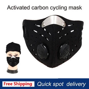 

New Activated Carbon Pollution prevention Breathable Bicycle Mask PM2.5 Dust Windproof Protective Bike MTB Cycling Face Mask