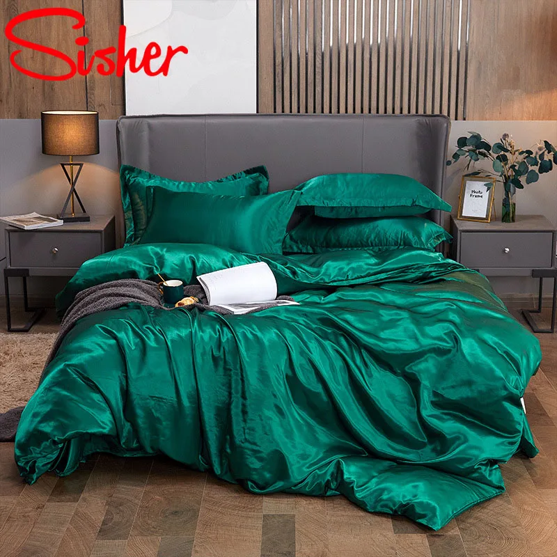 Luxury Sexy Satin Silk Duvet Cover Bed Sets Bedding Sets Collection