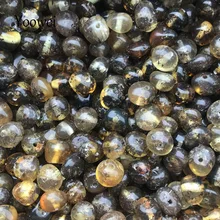 Yoowei зеленый, желтый бисер драгоценный камень diy для ребенка кулон при прорезывании зубов делая Прибалтики Натуральный Янтарный свободные бусины оптом