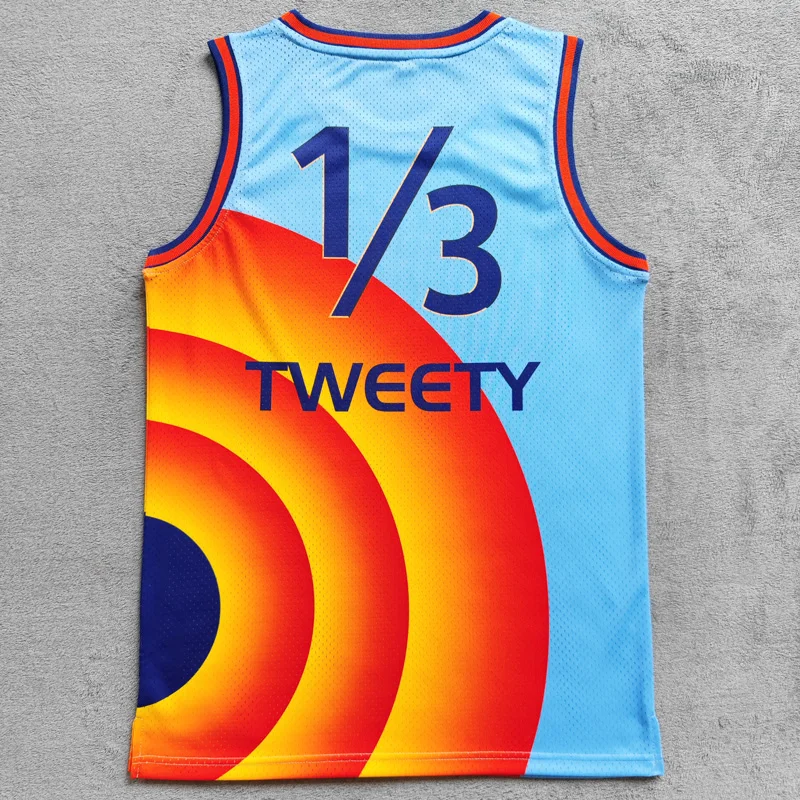 Trillest Movie Space Jam 2 A New Legacy Tune Squad 1/3 TWEETY Basketball Jerseys Halloween Uniforms
