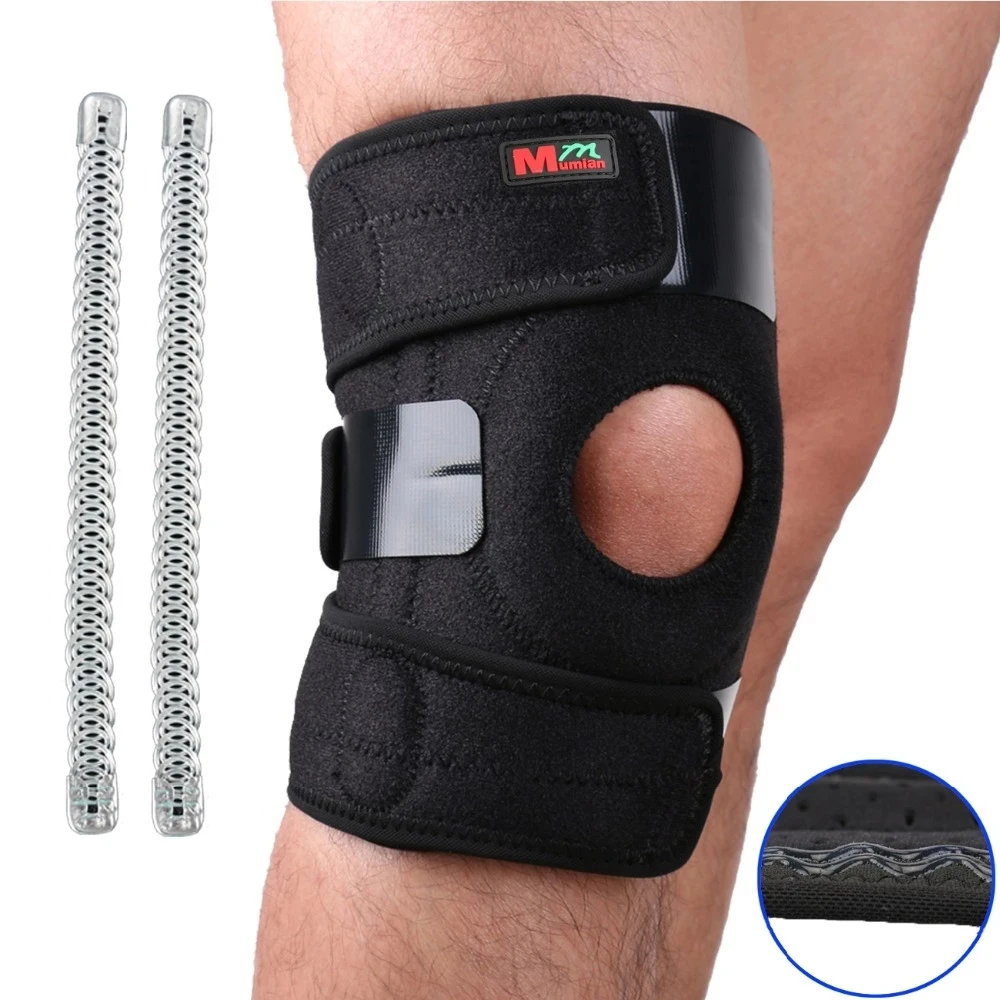 Sports Kneepad Knee Adjustable Leg Support Brace Wrap Protector Pads Sleeve Cap Patella Guard 2 Spring Bars one Size | Спорт и
