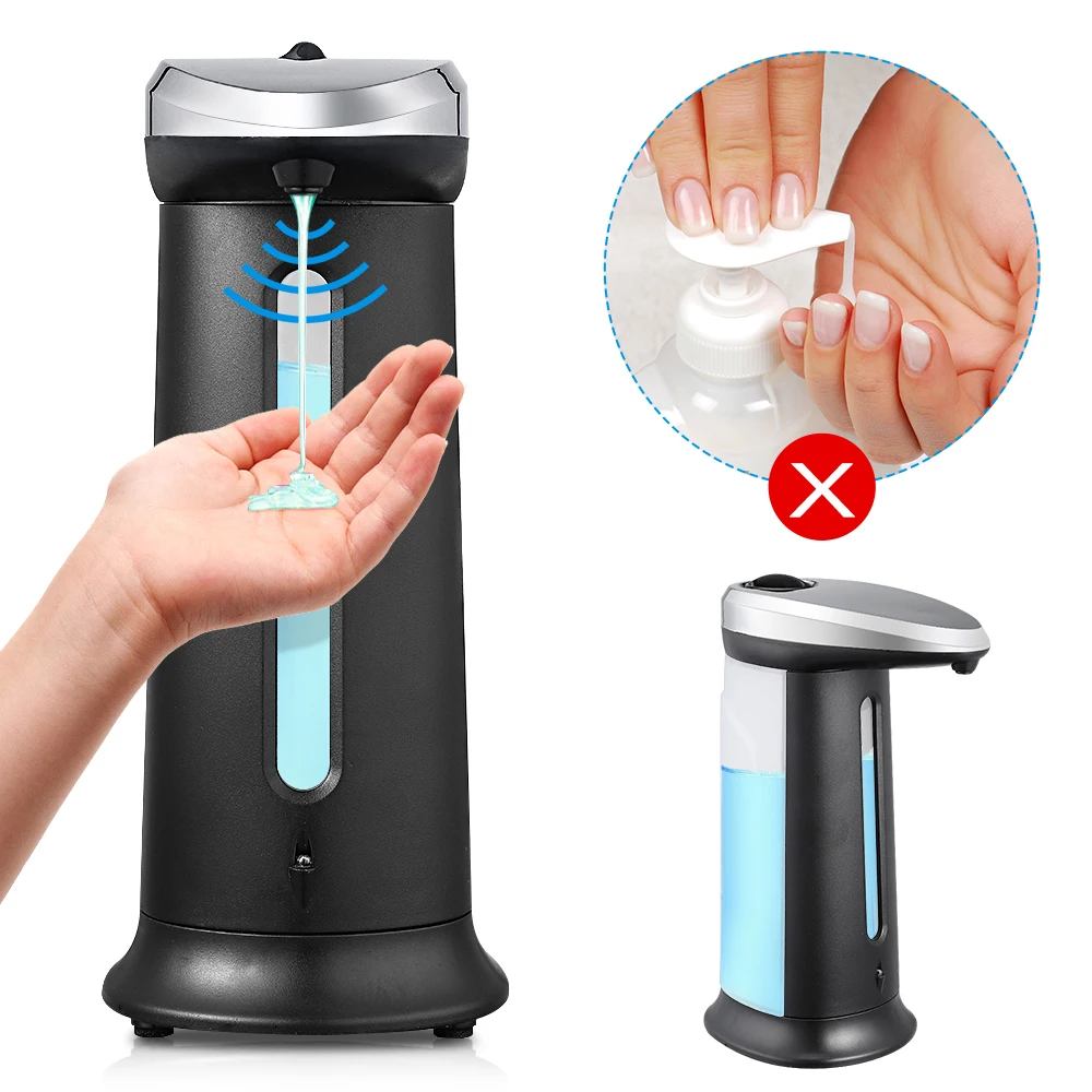 

400ML Automatic Liquid Soap Dispenser Smart Sensor soap dispensador Touchless ABS soap Dispenser for Kitchen Bathroom