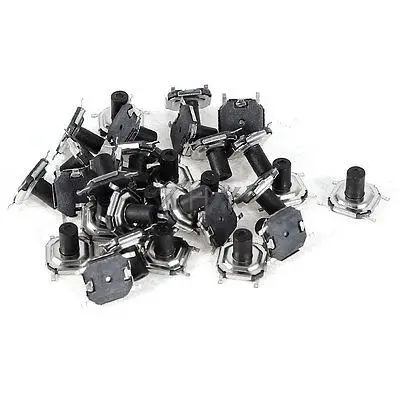 

30 Pcs Momentary PCB Pushbutton Push Button Tact Tactile Switch SMD 5mmx5mmx4mm