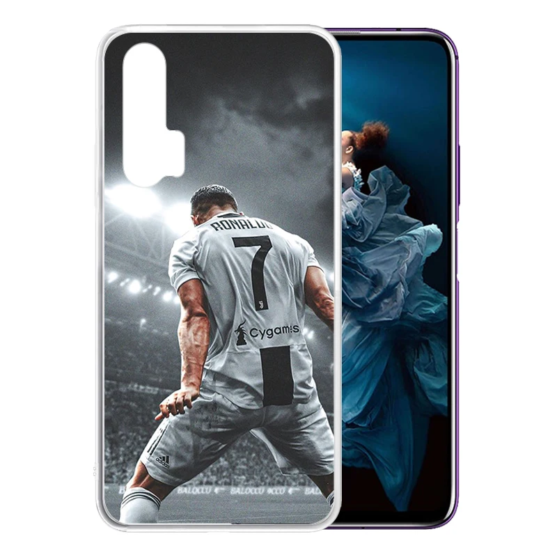 Soft Silicone Clear TPU Case for Huawei Honor 20 Pro 9X 8X 10 Lite V20 V30 V10 Play 3 Anti-Scratch CR7 C Ronaldo Cover | Мобильные