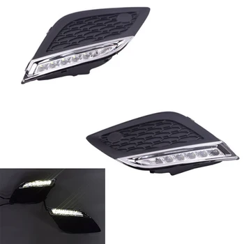 

2Pcs Auto DRL 12V LED Daytime Running Light Turn Signal Fog Lamp Waterproof For VOLVO XC60 2009 2010 2011 2012 2013