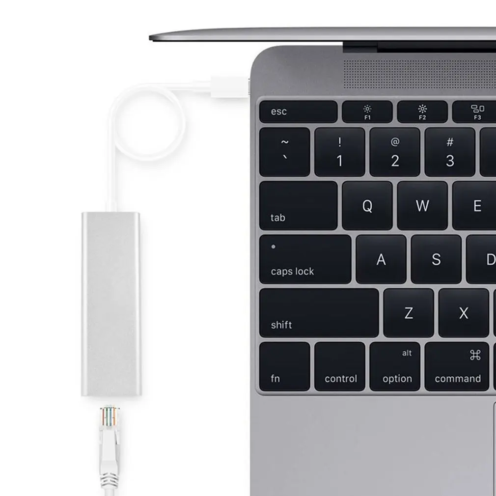 Type-C-Usb3.0 type-C-Rj45 гигабитная сеть с трехпортовым концентратором из алюминиевого сплава Внешняя сетевая карта 3,0