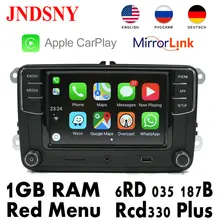 JNDSNY RCD330G CarPlay RCD330 Plus CarPlay Автомагнитола для VW Tiguan Golf 5 6 Jetta MK5 MK6 Passat Polo Touran 6RD 035 187B