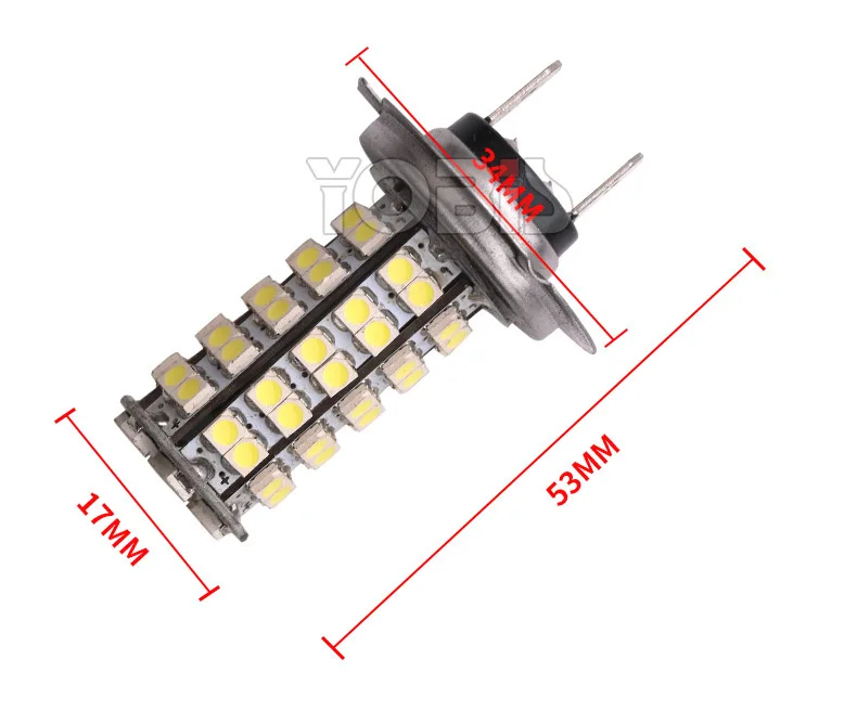2 шт Автомобильный светодиодный противотуманный фонарь H11 H4 H7 3528 1210 68SMD фары дальнего света