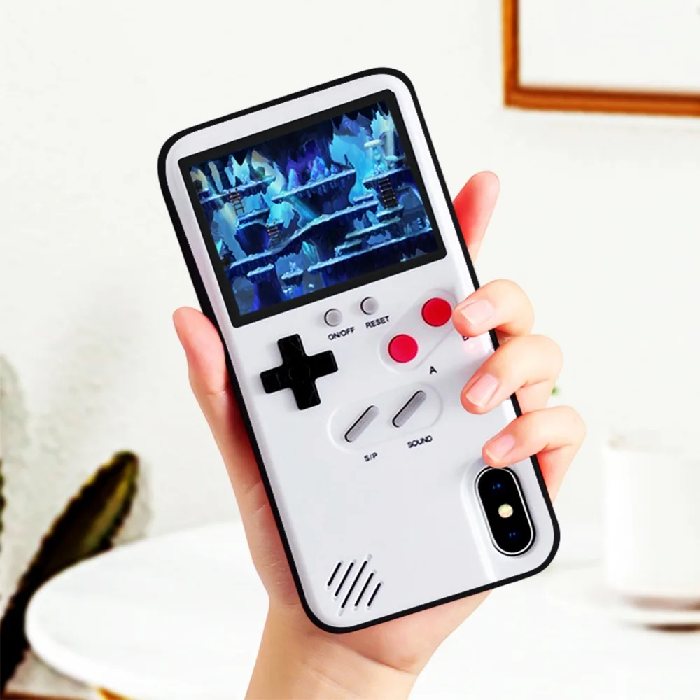 Ручной Ретро игровой консоли чехол для телефона iPhone 6 7 8 plus(белый, 6/6s/7/8) Game boy