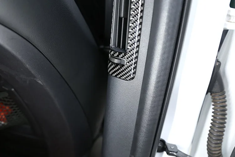 Carbon Fiber Car B-pillar Air Outlet Frame Trim For Land Rover Discovery Sport Accessories