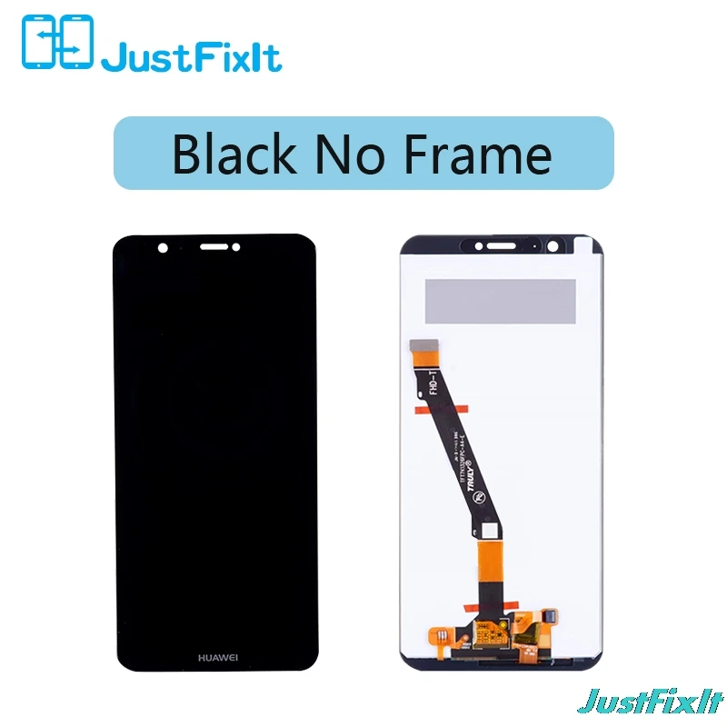 Экран для huawei Enjoy 7S lcd кодирующий преобразователь сенсорного экрана в сборе huawei P умный дисплей FIG-LX1/FIG-L21 Замена - Цвет: Black No Frame