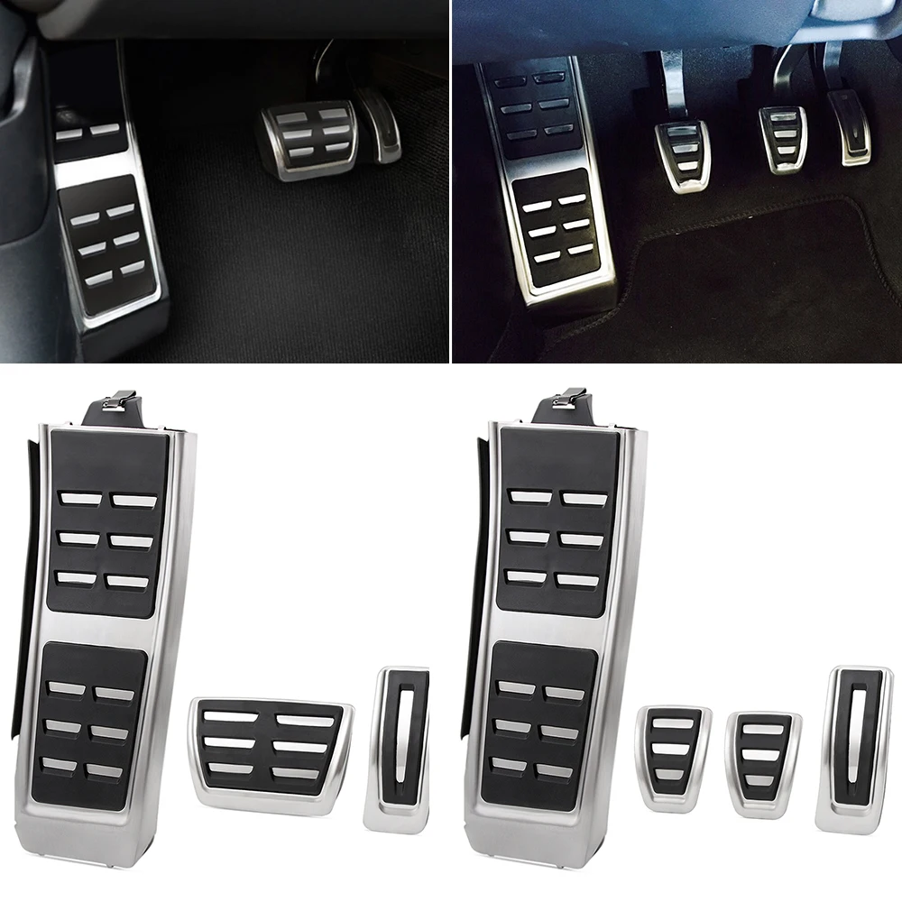 Viviance Gas Fuel Brake Footrest Pedal Cap for Au-di A4 S4 B8 S4 RS4 Q5 A5 RS5 8T 8R 09-15