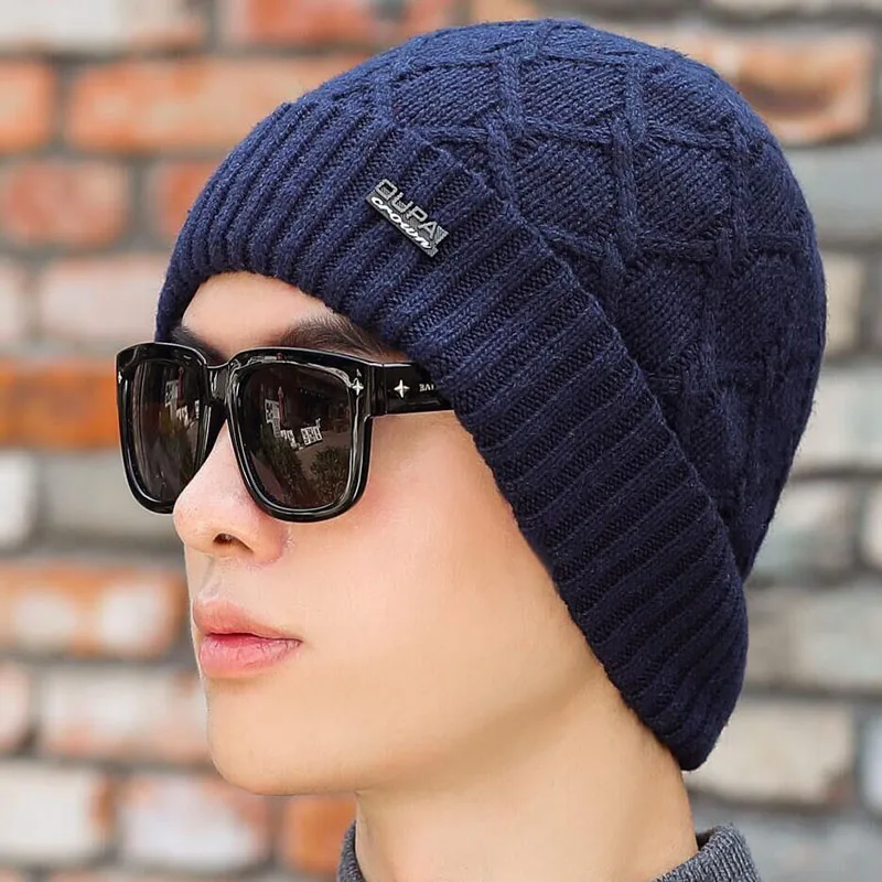 Новые Skullies вязаные шапочки зимние, шапки для мужчин шарф вязаная шапка женская мужская Gorras теплая мягкая Балаклава для шеи шапочка