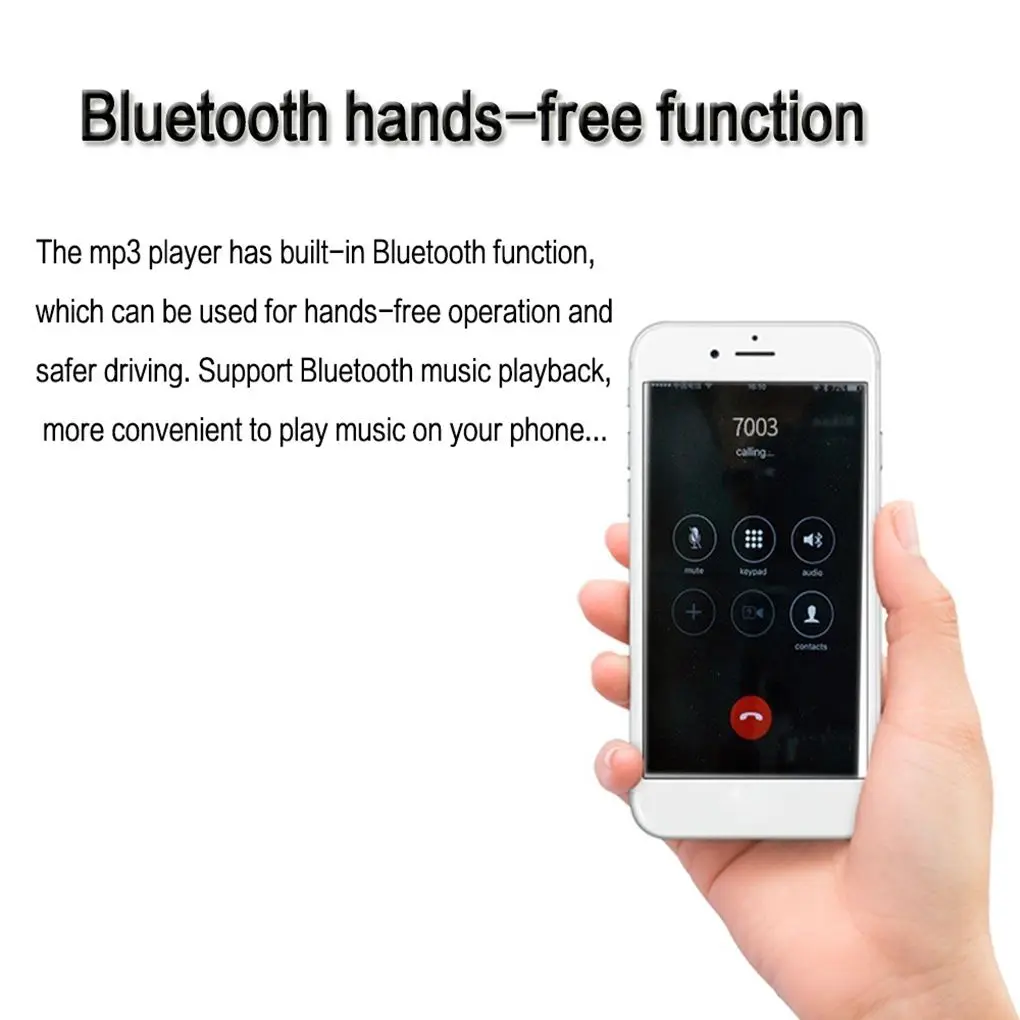 12 В автомобильный аудио MP3 Bluetooth плеер Музыкальный плеер хост fm-радио съемная рамка Автомобильные аксессуары