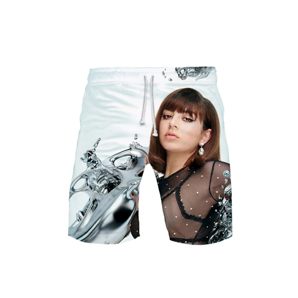 Charli XCX 3D мужские шорты для фитнеса бодибилдинга летние спортивные залы тренировка Мужская дышащая спортивная одежда хип-хоп Jogger пляжные короткие штаны