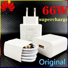 Huawei SuperCharge Original Travel Adapter 66W Max EU Wall Fast Charger USB3.1 Type C 6A Cable For Mate40 Pro+ Nova 8 7 8SE