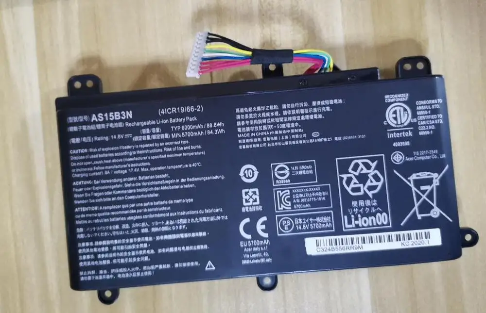 Новинка Оригинальная батарея для Acer Predator 15 фотолампа 9000 AS15B3N 14 8 в Вт/ч | Компьютеры
