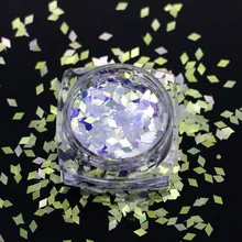 Маникюр Blueray Снежинка блесток Супер Блестящая Лазерная Смешанная пудра кристалл ногтей блестки Рождество Снежинка Мерцающий Порошок