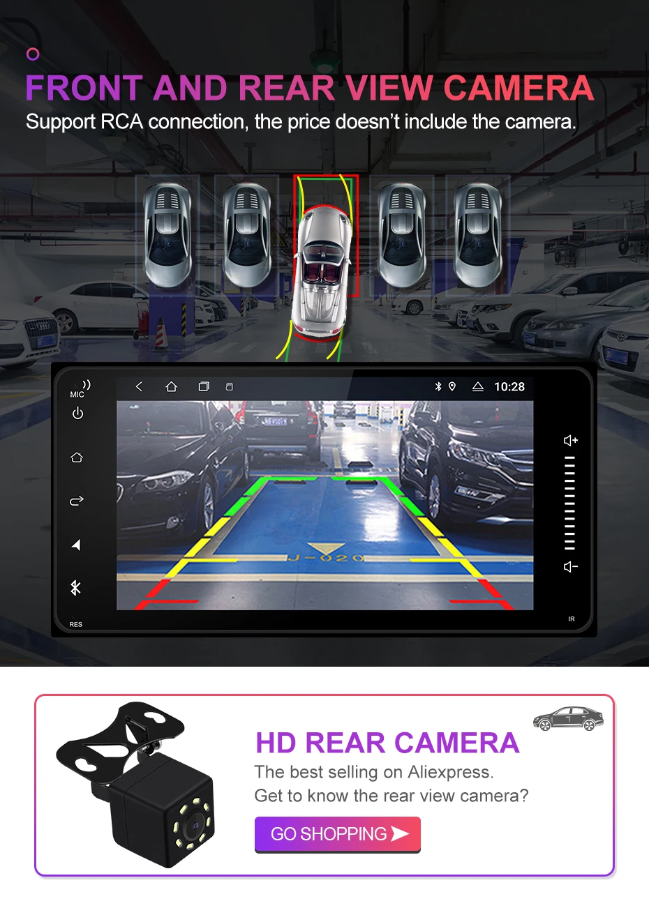 Isudar 2 Din Авто Радио Android 9 для Toyota/Corolla/Terios/Altis/RAV4/CAMRY автомобильный мультимедийный видео gps Восьмиядерный rom 32 Гб Камера