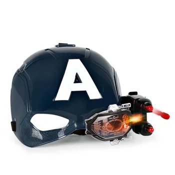 

Hotsale Avengers Superhero Iron Man Helmet Tony Stark Cosplay Mask with Light Avengers Captain America Fire Bullet Helmet