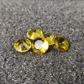 

High quality gemstones,Gold color glass,Round shape,for jewelry making(1000pcs)