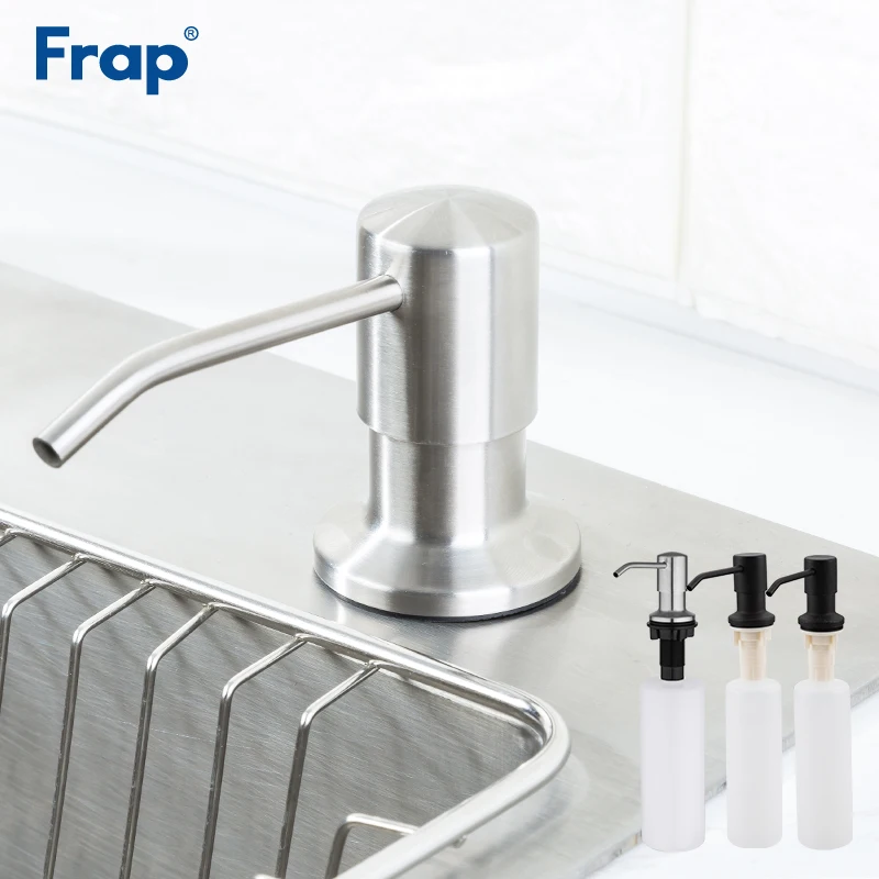 Кухонный дозатор мыла Frap Y35014 из нержавеющей стали диспенсер для жидкого в