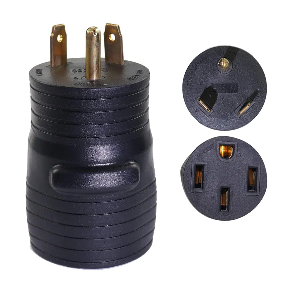 Iztoss 125-Вольт 3-контактный Мужской генератор RV штекер Адаптер Twist для 30Amp мужчина к 50Amp гнездовой разъем