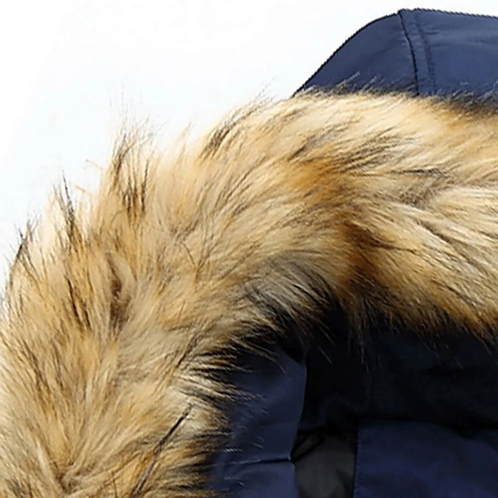 Adputent мужская куртка с капюшоном и карманами, Зимняя Теплая мужская куртка с меховым воротником в стиле пэчворк, толстая верхняя одежда, мужские пальто abrigo hombre