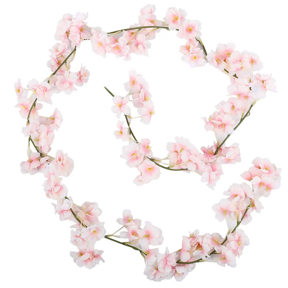 4 шт./компл. 180 см Sakura вишни лоза Львы свадебное украшение арки макет домашний вечерние ротанг стене висит венок - Цвет: 4pcs